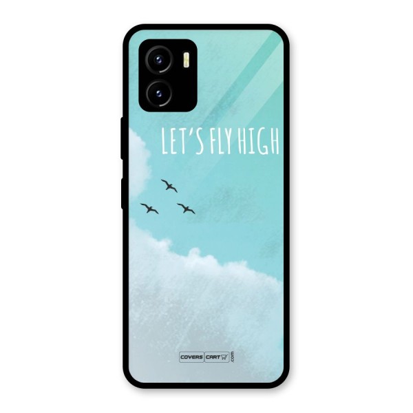 Lets Fly High Glass Back Case for Vivo Y15s