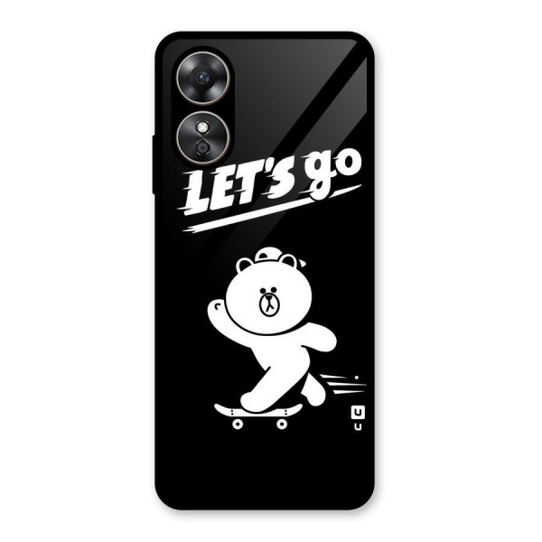 Lets Go Art Glass Back Case for Oppo A17