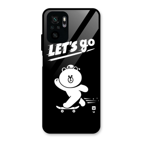 Lets Go Art Glass Back Case for Redmi Note 10S