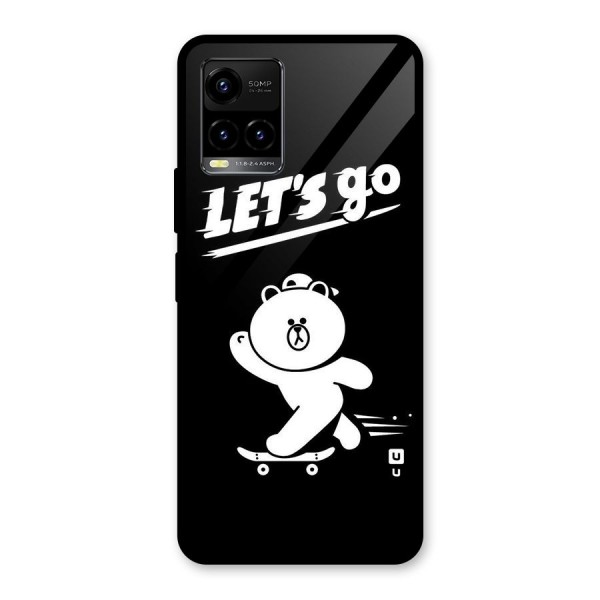 Lets Go Art Glass Back Case for Vivo Y21G