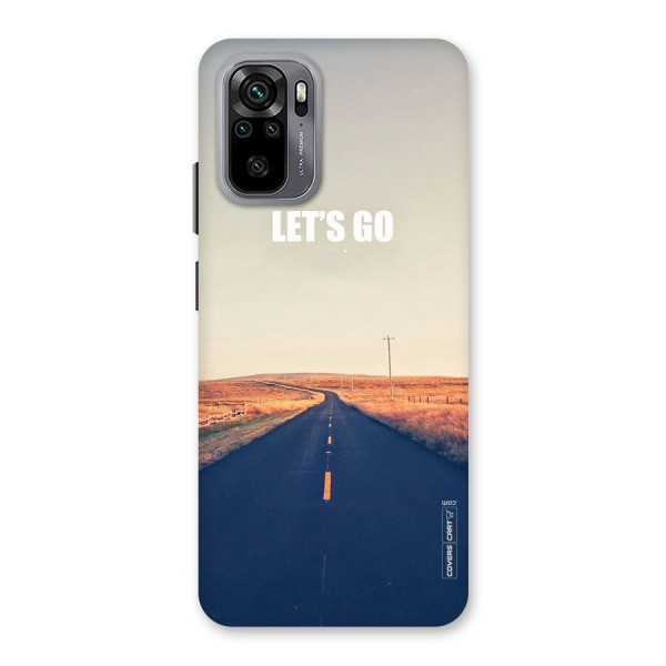 Lets Wander Back Case for Redmi Note 10