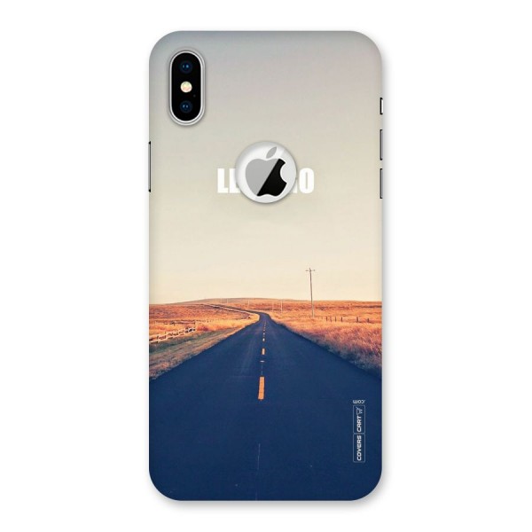 Lets Wander Back Case for iPhone XS Logo Cut