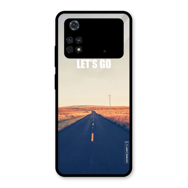 Lets Wander Glass Back Case for Poco M4 Pro 4G