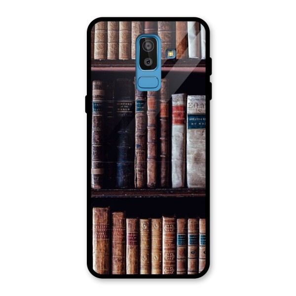 Library Love Glass Back Case for Galaxy J8