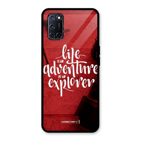 Life Adventure Explorer Glass Back Case for Oppo A52