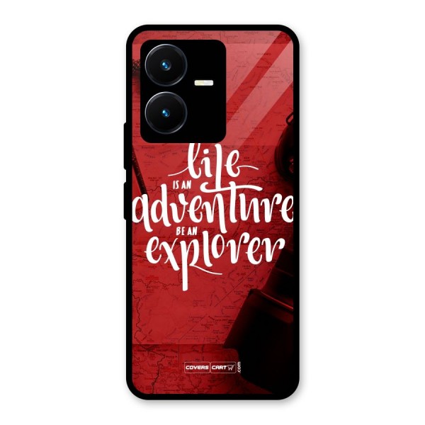 Life Adventure Explorer Glass Back Case for Vivo Y22