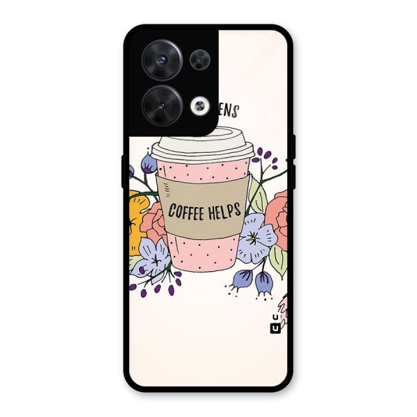 Life Happens Glass Back Case for Oppo Reno8 5G