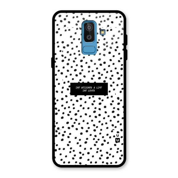 Life Loved Glass Back Case for Galaxy J8