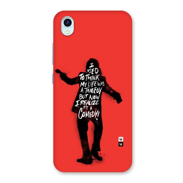 Life Tragedy Comedy Back Case for Vivo Y1s