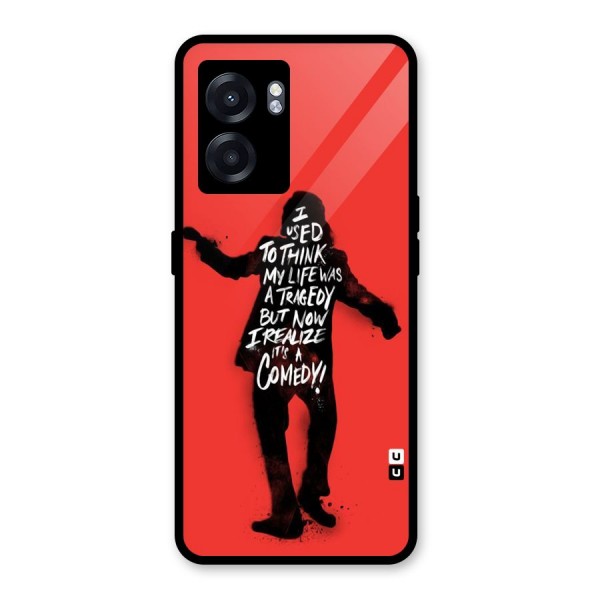 Life Tragedy Comedy Glass Back Case for Oppo K10 (5G)