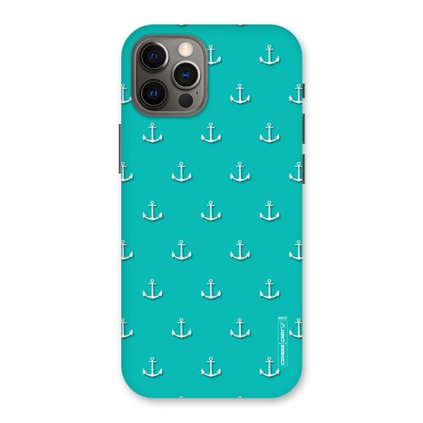 Light Blue Anchor Back Case for iPhone 12 Pro