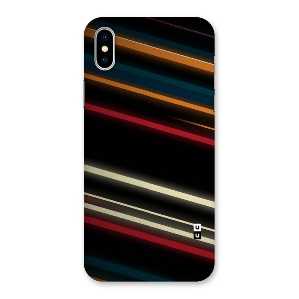 Light Diagonal Stripes Back Case for iPhone XS