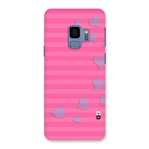 Light Heart Stripes Back Case for Galaxy S9