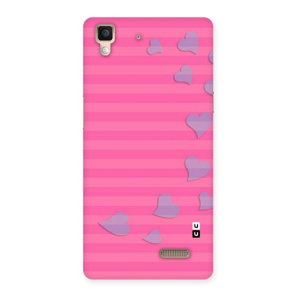 Light Heart Stripes Back Case for Oppo R7