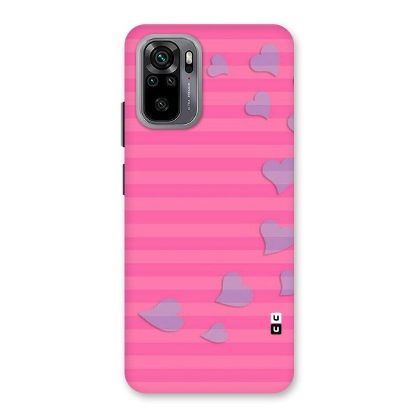 Light Heart Stripes Back Case for Redmi Note 10