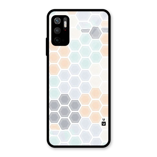 Light Hexagons Glass Back Case for Poco M3 Pro 5G