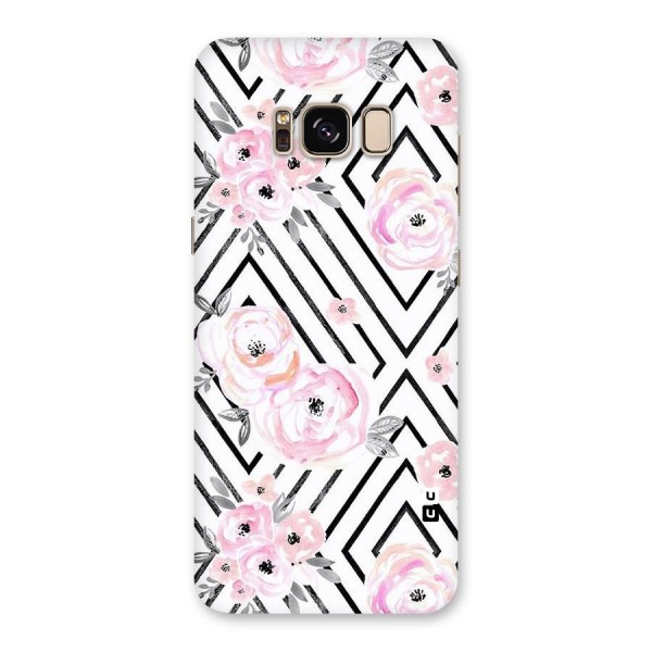 Light Pastel Flowers Design Back Case for Galaxy S8