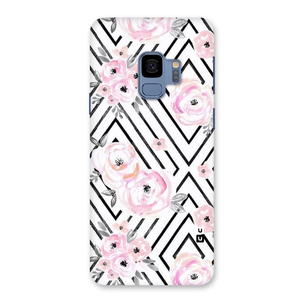 Light Pastel Flowers Design Back Case for Galaxy S9