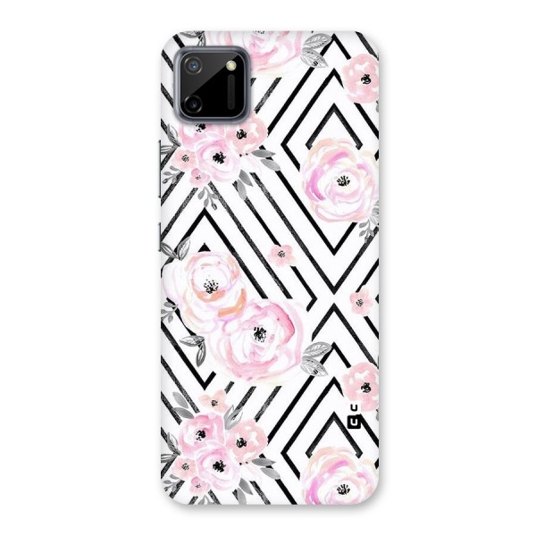 Light Pastel Flowers Design Back Case for Realme C11