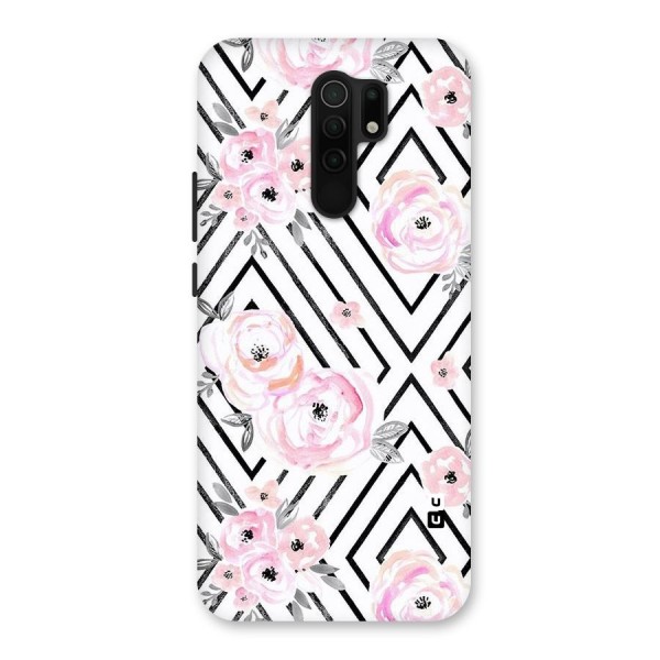 Light Pastel Flowers Design Back Case for Redmi 9 Prime