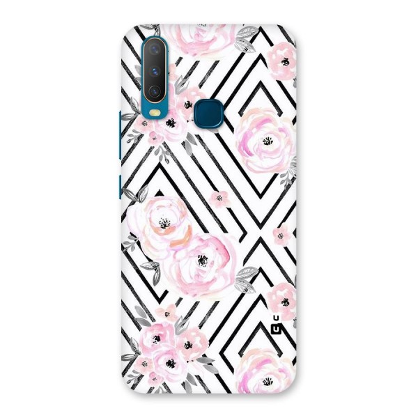 Light Pastel Flowers Design Back Case for Vivo Y12