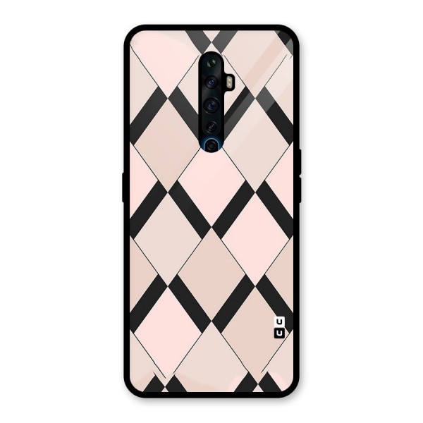 Light Pink Glass Back Case for Oppo Reno2 Z