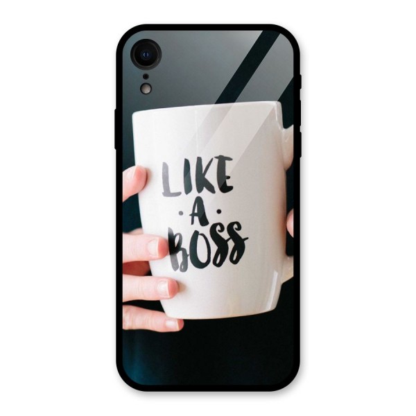 Like a Boss Glass Back Case for XR