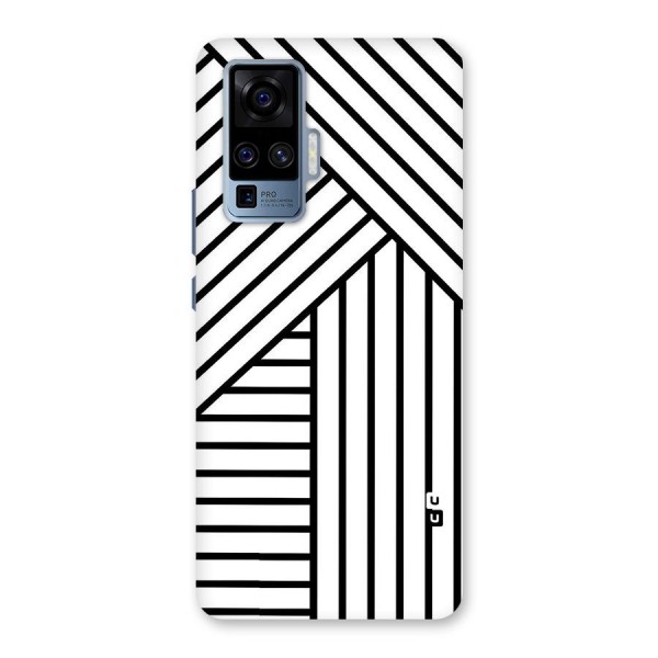 Lines Pattern Stripes Back Case for Vivo X50 Pro