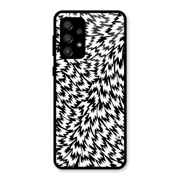 Lion Abstract Art Pattern Glass Back Case for Galaxy A32