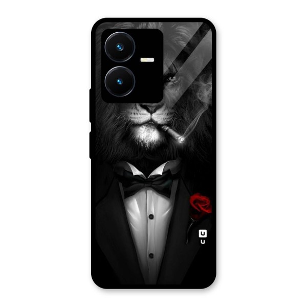 Lion Class Glass Back Case for Vivo Y22