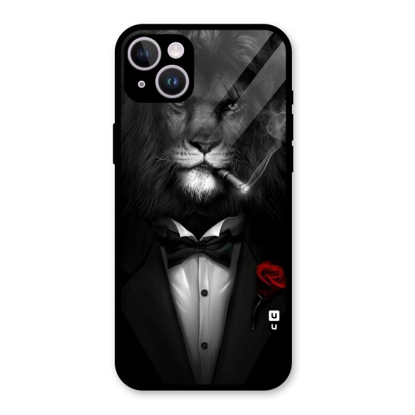 Lion Class Glass Back Case for iPhone 14 Plus