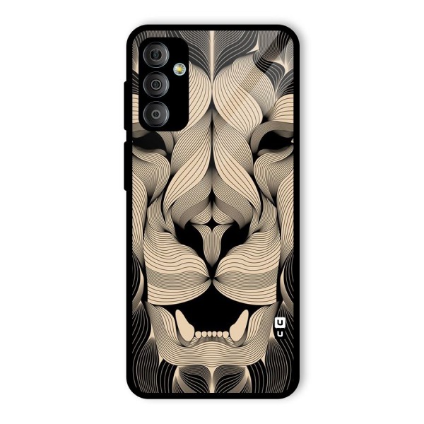 Lion Shape Design Glass Back Case for Galaxy F23