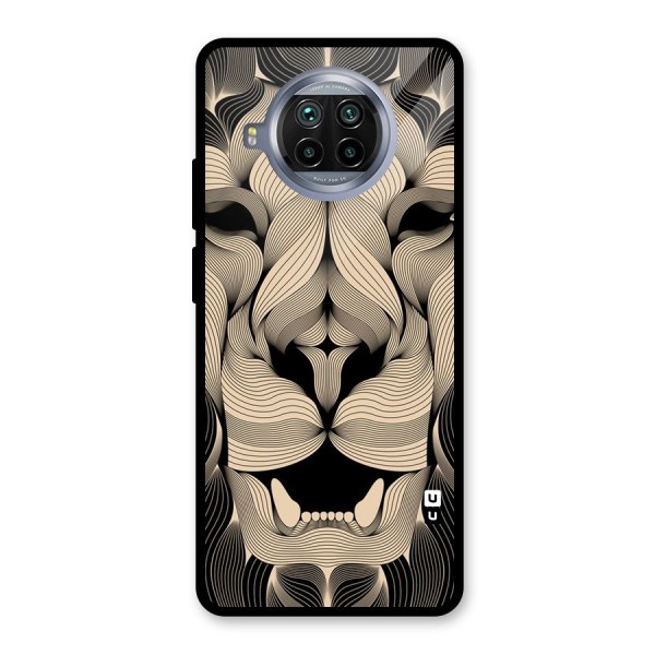 Lion Shape Design Glass Back Case for Mi 10i