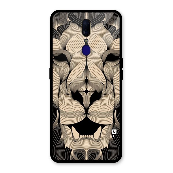 Lion Shape Design Glass Back Case for Oppo F11