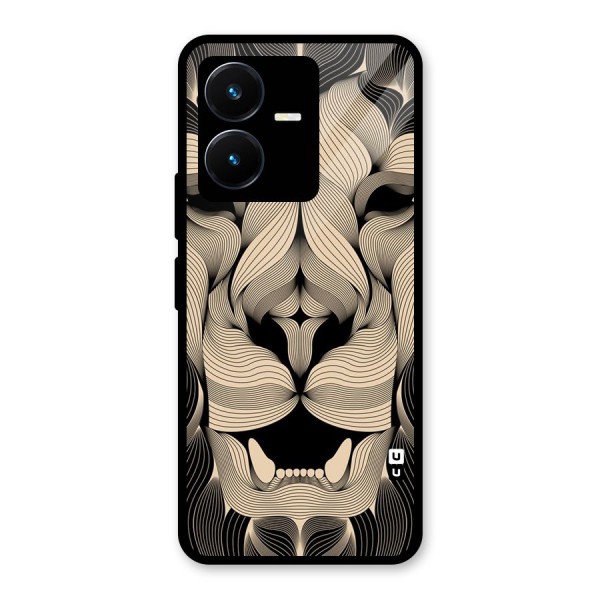 Lion Shape Design Glass Back Case for Vivo Y22