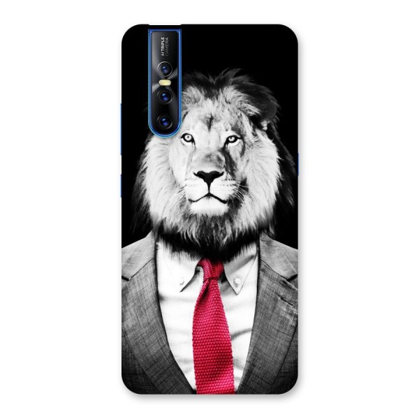 Lion with Red Tie Back Case for Vivo V15 Pro