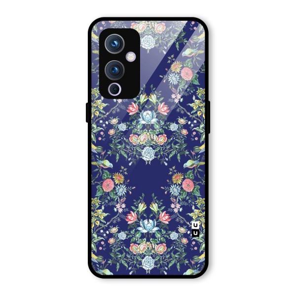 Little Flowers Pattern Glass Back Case for OnePlus 9