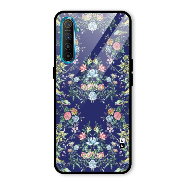 Little Flowers Pattern Glass Back Case for Realme XT