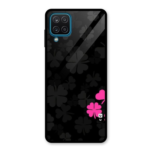 Little Pink Flower Glass Back Case for Galaxy A12