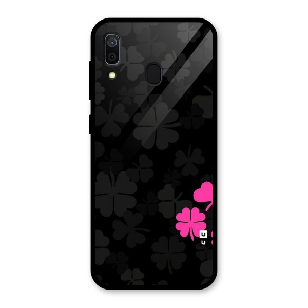 Little Pink Flower Glass Back Case for Galaxy A30