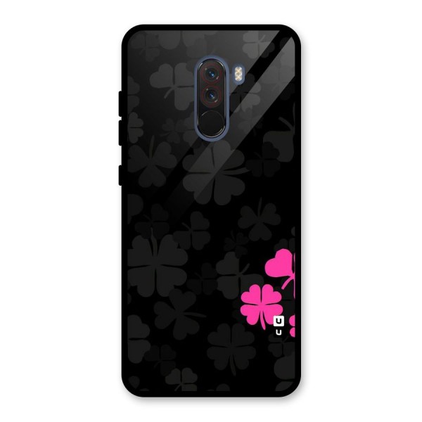 Little Pink Flower Glass Back Case for Poco F1