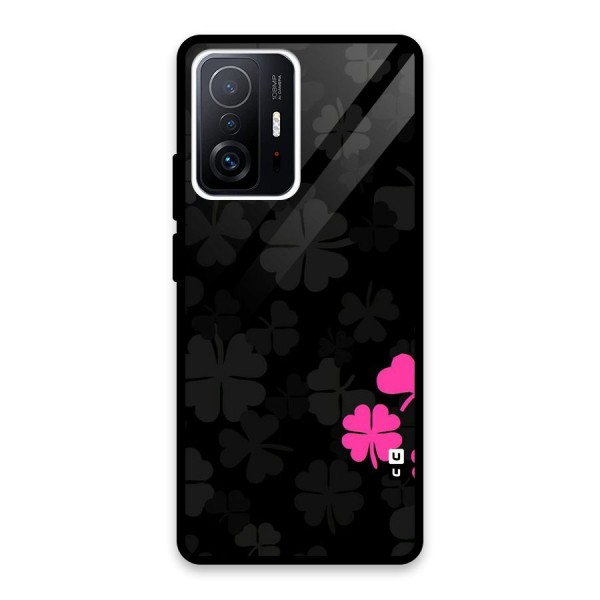 Little Pink Flower Glass Back Case for Xiaomi 11T Pro