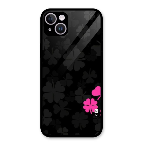 Little Pink Flower Glass Back Case for iPhone 14 Plus