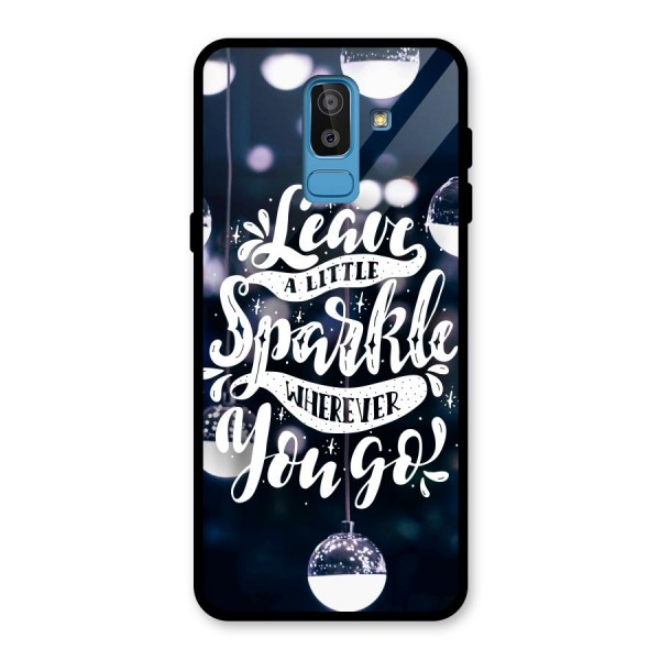 Little Spark Glass Back Case for Galaxy J8