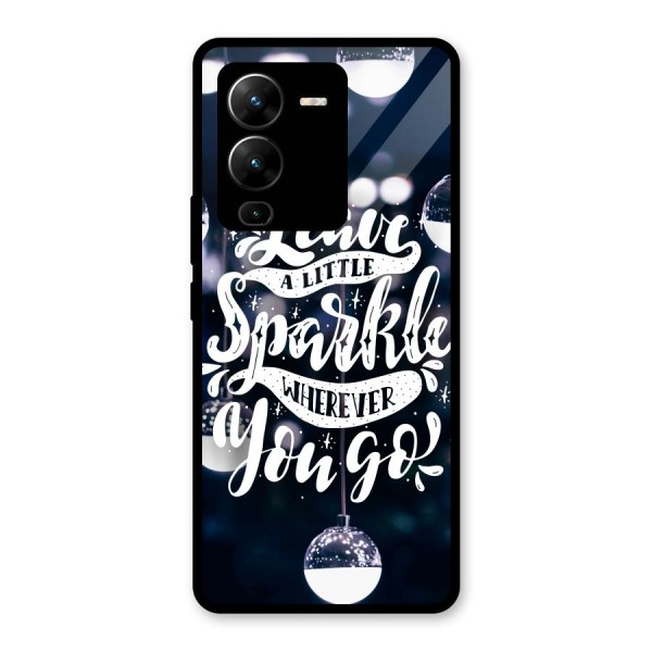 Little Spark Glass Back Case for Vivo V25 Pro