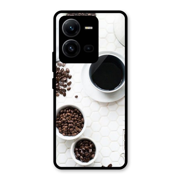 Live Coffee Glass Back Case for Vivo V25