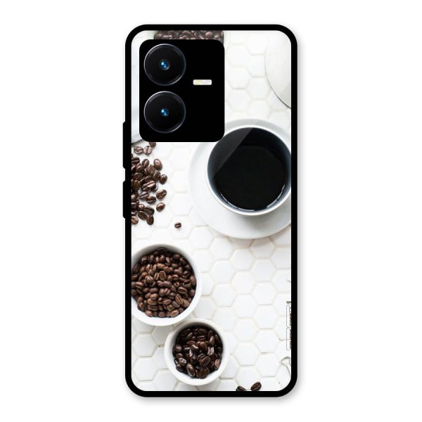 Live Coffee Glass Back Case for Vivo Y22