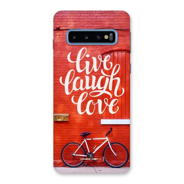 Live Laugh Love Back Case for Galaxy S10