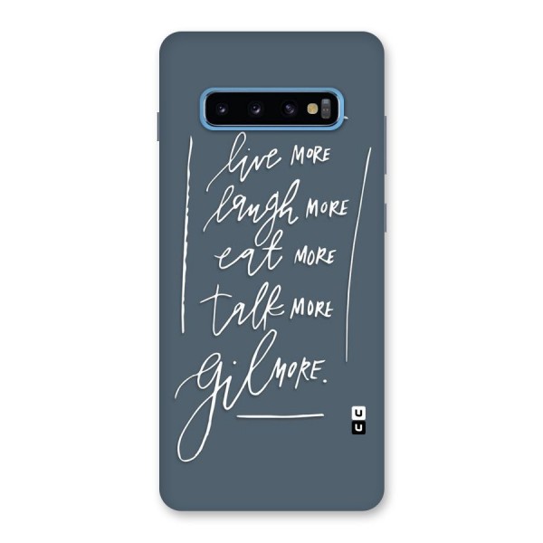 Live Laugh More Back Case for Galaxy S10 Plus