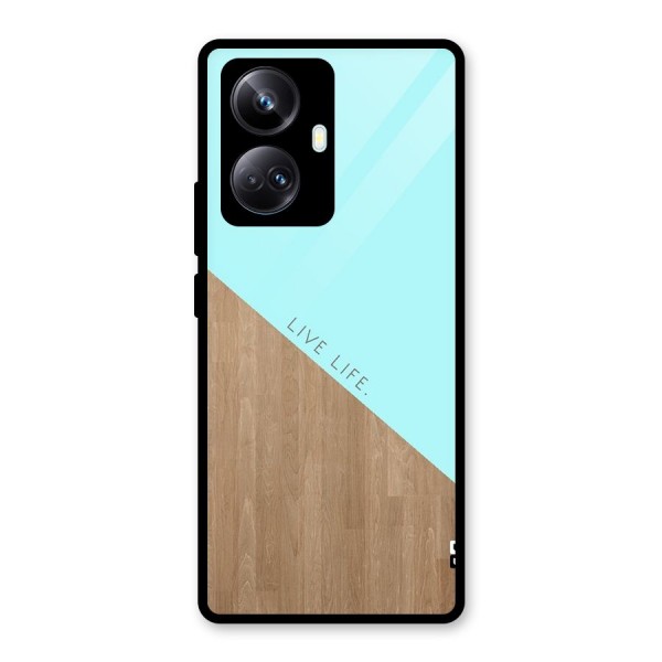 Live Life Glass Back Case for Realme 10 Pro Plus